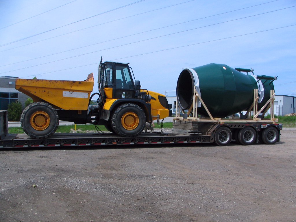 Large Quencher Spark Arrestor Being Delivered